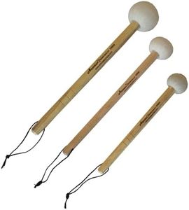 Arborea Paded Gong Mallet 3 Pcs With Wooden Handle for Gong Percussion