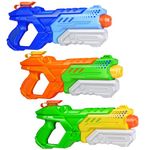 Quanquer Water Gun for Kids 3 Pack-600ML Powerful Water Pistol 32ft Long Range Pump Super Water Soaker Blaste Gun for Adults Summer Swimming Pool Beach Outdoor