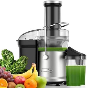 Juicer, 1200W Juicer Machine with 3" Feed Chute for Whole Fruits and Vegs, Dual Speeds Centrifugal Juice Extractor, High Juice Yield, Full Copper Motor, Easy to Clean, BPA Free