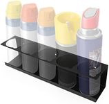 RealPlus Aerosol Spray Can Holder Rack Organizer 5-Can Spray Bottle Holder Wall Mounted Heavy Duty Steel Storage Rack for Garage Workspace