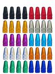 WINORDA 40 Pieces 10 Colors Bike Tire Valve Stem Caps Aluminum French Bicycle Air Tire Caps Bike Valve Caps Presta Valve Caps Alloy