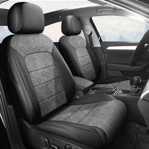 CustomCover Fits CRV Leather Car Seat Cover Full Set (Sherpa Grey, 2023-2024)