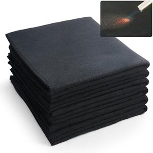 VEVOR Carbon Felt Welding Blanket 6 Pack, 21" x 20" Flame Retardant Welding Blankets, Up To 1800°F Heat Resistant Blanket Set, Cuttable Carbon Fiber Fire Retardant Insulation Welding Mat Pad
