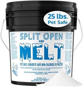 Split Open and Melt Ice Melter for Melting Ice and Snow-Pet Safe Concrete Safe, Non-Chloride Ice Melter Prilled Urea, Melts at 10 Degrees F (25 Pounds)