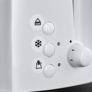 Russell Hobbs 2-Slice Toaster, White – Compact Bread Toaster