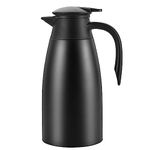 Dyserbuy 68Oz Stainless Steel Thermal Coffee Carafe, Double Walled Insulated Vacuum Flask/Coffee Carafes with Lid, 8 Hour Heat and 24 Hour Cold Retention Bottle for Coffee, Tea, Beverage