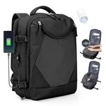 SZLX Vacuum Backpack Carry-on Luggage Women, Airbag Backpack with Vacuum System for Travel, Ryanair Travel Ruscksack Cabin Size with Pump Waterproof Men's Vacuum Suitcase