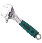 Adjustable Wrench - Mzylan 8 Inch Wrenches,Multi-Function Tool, Crescent Wrench，3-in-1 Steel Spanner Wrench with Rubber Grip