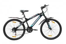 Hercules Top Gear Fx100 18S 26 Hard Tail Stylish Sporty Black Steel Mountain Bike/Bicycle For Boys (Frame: 18.5 Inches)