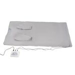 Sauna Blanket, 650W Portable Infrared Sauna Blanket with Sleeves, Home Sauna Blanket for Relaxation Detoxification, with Remote Control, Temperature Range 35-80°C, 1.8 m*0.8 m (Silver)