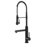 Kraus KPF-1603MB Artec Pro Commercial Style Pre-Rinse Single Handle Kitchen Faucet with Pot Filler, Matte Black