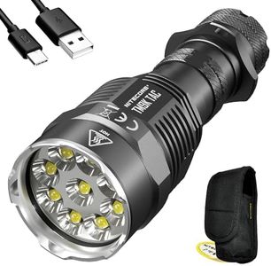 NITECORE TM9K TAC 9800 Lumen USB-C Rechargeable Flashlight with Lumentac Keychain Light