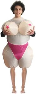 AirSuit® Costume gonfiabile per grandi tette | Costume eccentrico | Qualità Premium | Taglia per adulti | Poliestere | Confortevole | Resistente | Sistema di gonfiaggio incluso | OriginalCup®