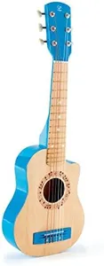 Hape Kid's Flame First Musical Guitar, Blue ,L: 25.7, W: 2.4, H: 8.4 inch