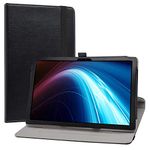 LiuShan Compatible with Dragon Touch Notepad 102 Rotating Case,360 Degree Rotation Stand PU Leather with Cute Pattern for 10.1" Dragon Touch Notepad 102 /Winnovo P20 /TECLAST P20HD Tablet,Black