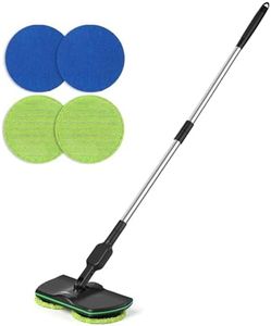 Electric Spin Mop,13-Inch Max Cleaning Pad Cordless Electric Mop,Laminate Floor Cleaner for Mopping,Automatic Spin Mops for Hardwood,Tile (No Water Tank)