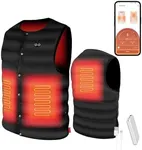 Comfytemp Mens Lightweight Heated Vest with Battery Pack, Electric Heating Vest