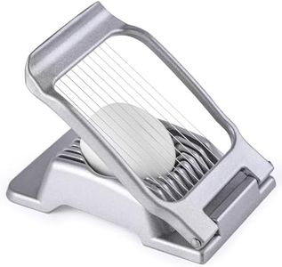 Yuzxaun Egg Slicer for Hard Boiled Eggs, Stainless Steel Wire, Heavy Duty Aluminium Egg Cutter Dishwasher Safe for Egg Strawberry Soft Fruit