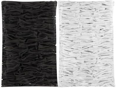 DNPHRPY 1200pcs Whith Black Loom Loops