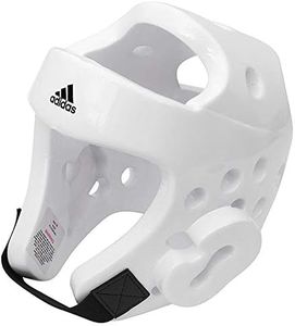 adidas Taekwondo Martial Arts Dipped Foam Head Guard Protector - White - Large