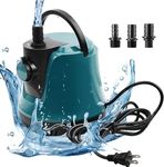 Asian Pumps & Machineries 220V Submersible Water Pump with Flow Knob & Bottom Suction for Aquarium, Small Pool, Statuary, Pond, Hydroponics Fountain with 3 Nozzles Head 4.5 Mtr flow 3000 l/hr Ac 120W