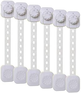 Dreambaby Twist 'N Lock Multipurpose Latch - Child Safety Locks - White - 6 Pack - Model G1435