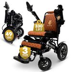 Majestic Electric Wheelchairs for Adults,Foldable Lightweight Electric Wheelchair,Light Weight Folding Power Chair for Seniors,Portable Motorized Wheelchair,Durable Ultra Light Wheel Chair