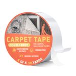 IONCAT Double Sided Carpet Tape Heavy Duty, Tape for Carpet Extra Strong, Rug Gripper for Carpets and Rugs, Gripper Rug Tape Cloth for Hardwood and Vinyl Floors, Removable, 2 Inches x 30 Yards