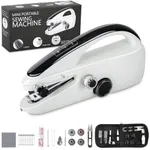 Fuairmee Mini Handheld Sewing Machine, Fast Sewing with Two Speeds, Two Power Supply for Sewing Clothes, Fabric, DIY Home Machine for Beginners