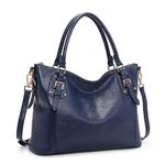 Kattee Genuine Leather Handbags Tote Shoulder Bag for Woman Satchel Designer Purse Top Handles Crossbody Bag Large Capacity