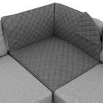 Sofa Shield Original Patent Pending Reversible Sofa Corner Sectional Protector, Many Colors, 30x30 Inch, Washable Furniture Protector, 2 Inch Strap, Sectional Slip Cover Throw for Pets, Dogs, Charcoal