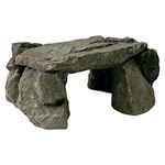 Zilla Pet Reptile Terrarium Shale Rock Den Decor Grey Medium