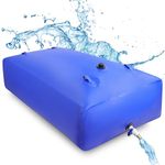 Ruralty Water Tank for Camping - 264 Gallon Capacity PVC Collapsible Water Bladder Bag, Garden Watering, Detailing, or Emergency Storage - Foldable Plastic Water Storage Tank with Dispensing Valve