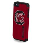 Forever Collectibles NCAA Dual Hybrid iPhone 5/5S Rugged Case - Retail Packaging - South Carolina Gamecocks