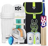 DSC 231506812 Economy Kashmir Willow Cricket Kit | Left Hand | Kit for Men | Size 4 | Multicolor