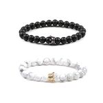 Believe London Distance Bracelets Couples Relationship Strong Elastic Friendship His Hers King Queen