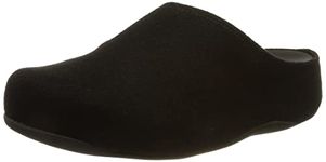 Fitflop Women's Shuv Felt Slipper, All Black, 5 UK