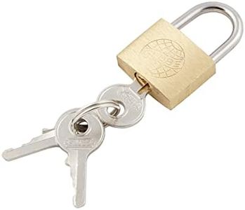 TERNENCE Small Metal Padlock Solid Brass for Male Chastity Device Cock Cage/Built-in Catheter with 3 Key S003