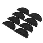 Sourcingmap Rubber Heel for Shoes Boots Sole Heel Guard Repair Pads 8pcs Black