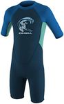 O'Neill Wetsuits Unisex Baby Toddler Reactor 2mm Spring Wetsuit, Slate/Sky/Ocean, 3 UK