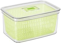 Oggi Store Fresh Food Storage Bin, 12.25" x 8" x 6", Clear