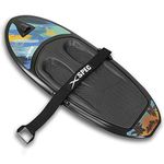 Xspec Kneeboard with Hook for Knee Surfing Boating Waterboarding with Padded Foam Surface, Black