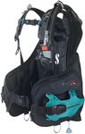 SCUBAPRO Hydros X Women's Scuba Diving BCD, Front-Adjustable with Air2 5th Generation Inflator, Large, Includes Turquoise Color Kit