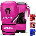 Boxing Gloves for Training, Muay Thai, Sparring, Kickboxing, Fighting, Focus Pads, Punch Bag Mitts, Martial Arts, Workout Gloves, | 6oz, 8oz, 10oz, 12oz, 14oz, 16oz | Men & Women (Purple, 10oz)