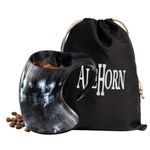 AleHorn Hot Horn Mug Tankard Safely Holds Hot and Cold Liquids Coffee Tea Hot Chocolate Wine Beer Mead Tall