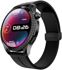 Noise Origin Smart Watch Smoothest UI Experience (New Nebula UI) & EN 1 Processor, 1.46 ApexVision AMOLED Display, Stainless Steel, Contour-Cut Design, Fitness Age, Fast Charging (Midnight Black)
