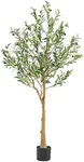 Nafresh Tall Faux Olive Tree，5Ft(60