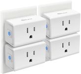 Kasa Smart Plug Mini 15A, Smart Home Wi-Fi Outlet Works with Alexa, Google Home & IFTTT, No Hub Required, UL Certified, 2.4G WiFi Only, 4-Pack(EP10P4) , White