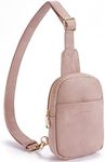 Telena Small Sling Bag for Women Leather Crossbody Bag for Women Dusty Pink