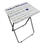 Home Basics TT39161 TV Tray Table, 19.0 x 15.0 x 26.0, White